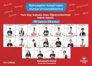 Bahçeşehir Koleji Bodrum mezunlarına dünyanın seçkin üniversitelerinden kabul