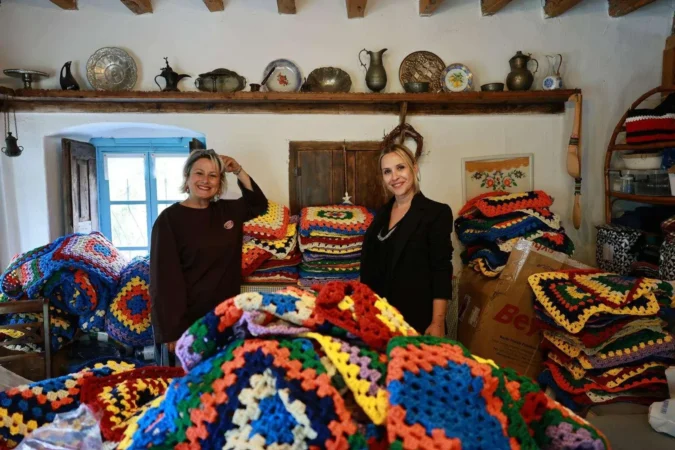 Bodrumlu kadınların ördüğü 1.400 motif gölgeliğe dönüşüyor