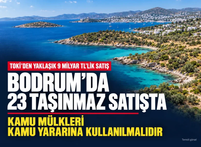 TOKİ Bodrum’da 23 Taşınmazı Satışa Çıkarıyor