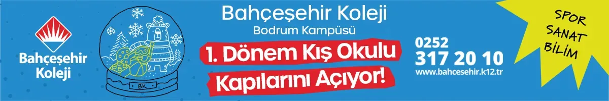 Bahçeşehir Koleji Bodrum reklamı