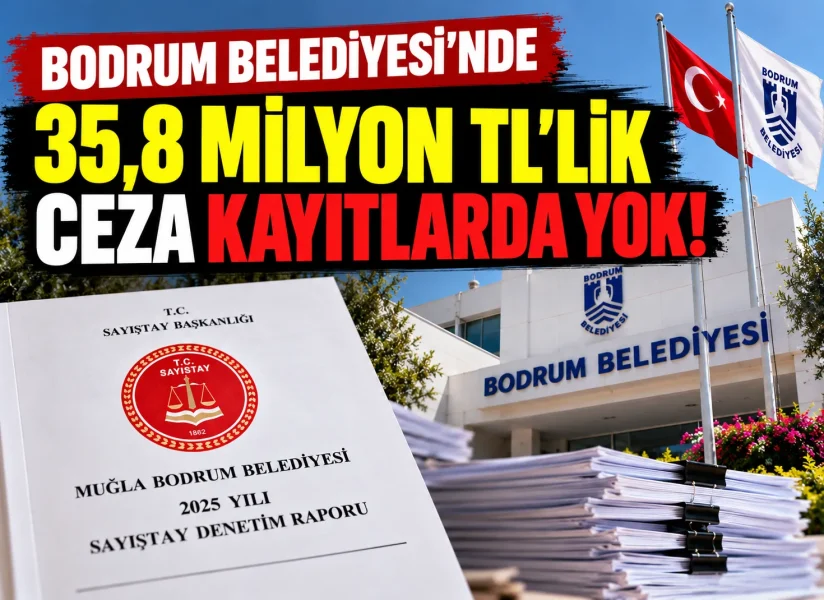 Bodrum Belediyesi’nde 35,8 Milyon TL’lik Ceza Kayıtlarda Yok!