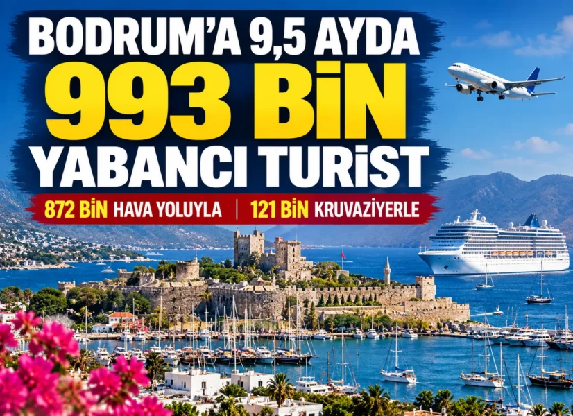 Bodrum’a 9,5 Ayda 993 Bin Turist: Otellerde Doluluk Yüzde 65
